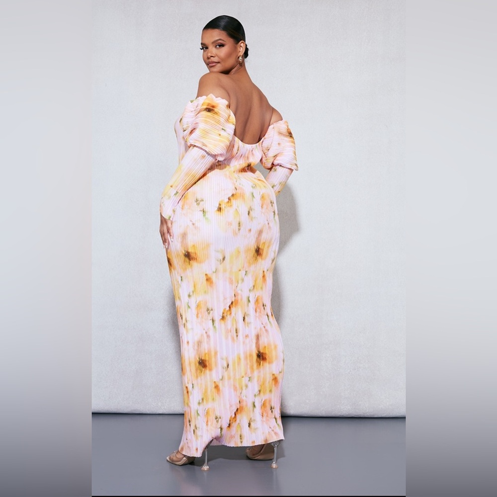 PrettyLittleThing floral maxi dress - Kentucky Derby dress - Picture 3 of 4